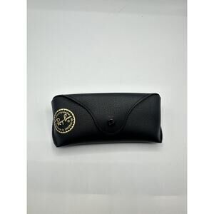 Ray-Ban Authentic Black Leather Case with Cleaning Cloth NEW